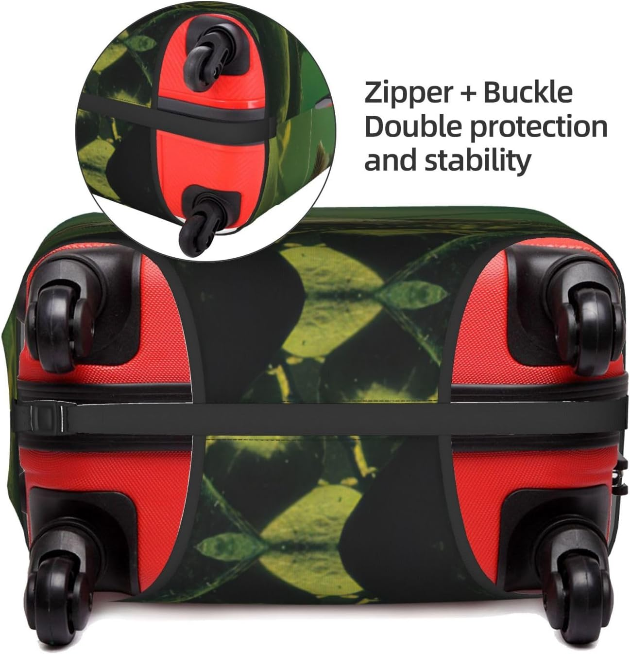 Odddot Underwater Catfish Print Travel Luggage Cover,Suitcase Protector Cover, Washable Baggage Covers,For 18-32 Inch Luggage, Underwater Catfish, Large