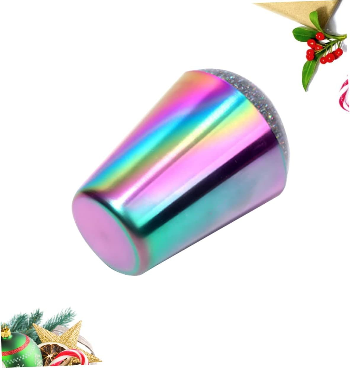 DEARMAMY Silicone Nail Art Stamper with Iridescent Handle Transparent Jelly Manicure Stamping Tool for Easy Nail Designs Durable for Long Term Use image number 5