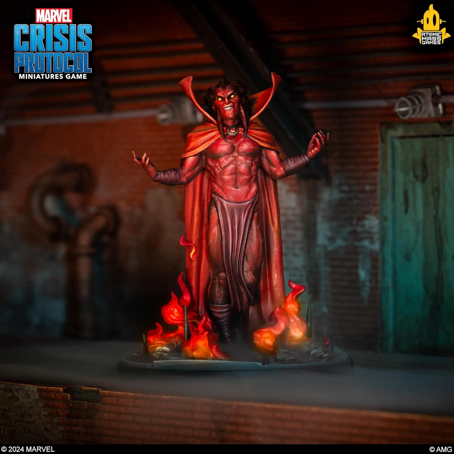 Asmodee North America Embargoed Marvel Mephisto Miniatures Crisis Protocol Game image number 1