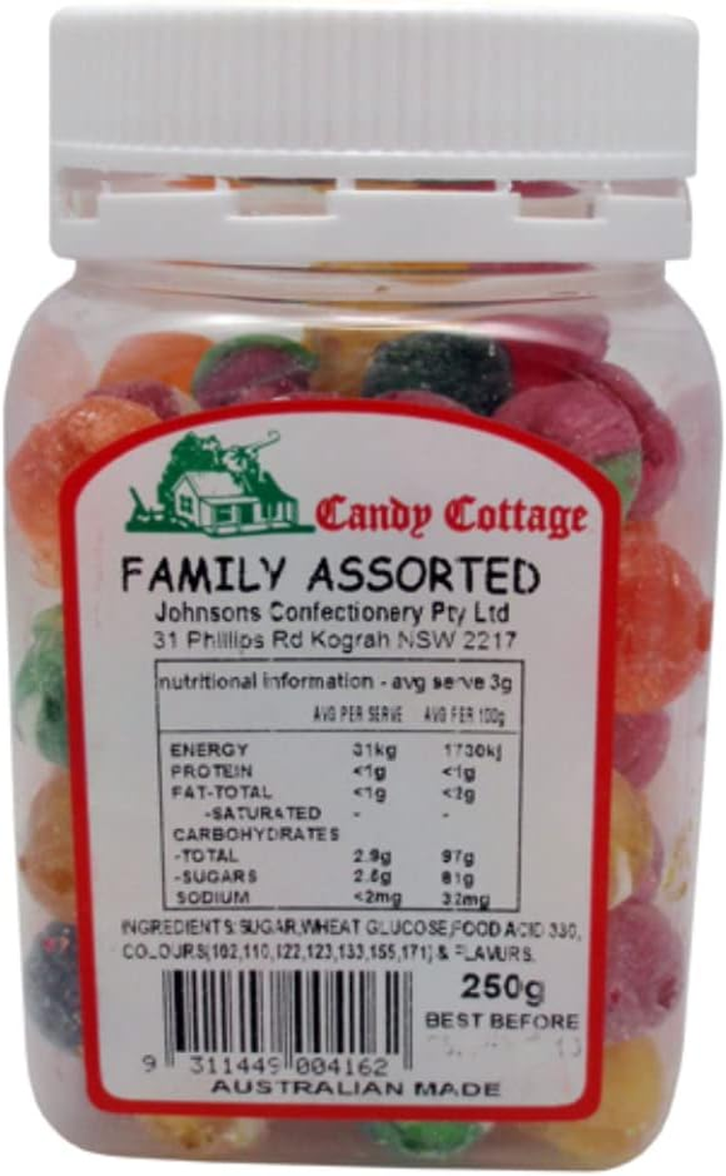 Candy Cottage Family Assorted 250Gm Old Fashioned Lollies Sweets