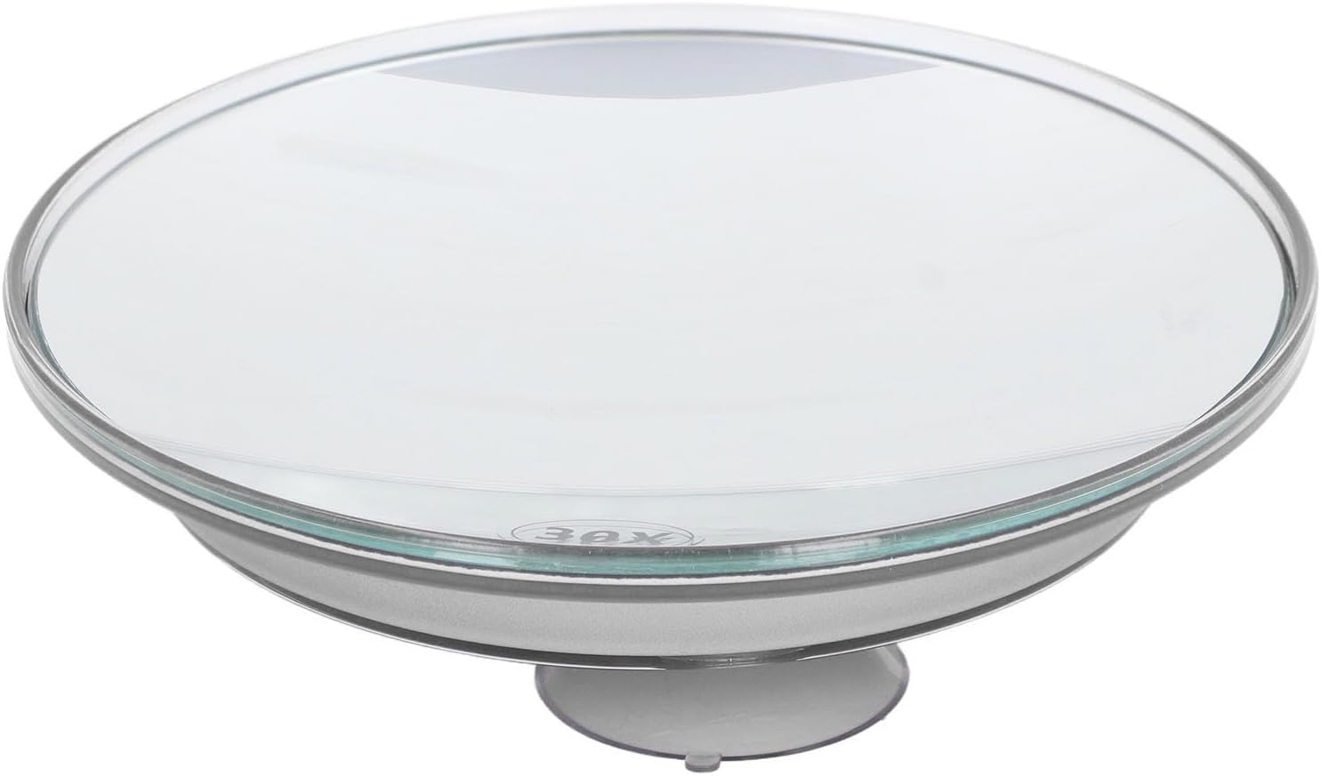 30X Magnifying Mirror with Suction Cup, 6 Inch Large Makeup Mirror with 30X Magnification, Compact Makeup Magnifying Mirror, round Magnifying Mirror for Travel Mirror (Silver) image number 5