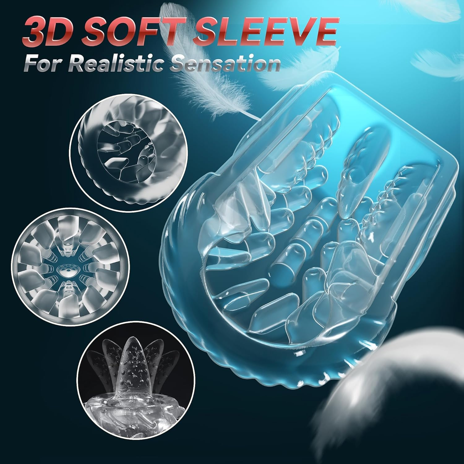 Funflick 5-In-1 Automatic Male Masturbator Penis Pump, Sex Toys for Men Adult Toys Pocket Pussy Male Stroker with 3 Pump & 7 Thrusting Rotating Vibrating Sucking Sex Machines & Devices, Vibrator Sex Toys for Men Penis Extender & Thicker, Sexual Wellness Products for Novel Sex Exploration, Best Valentines Day Gifts for Him image number 3