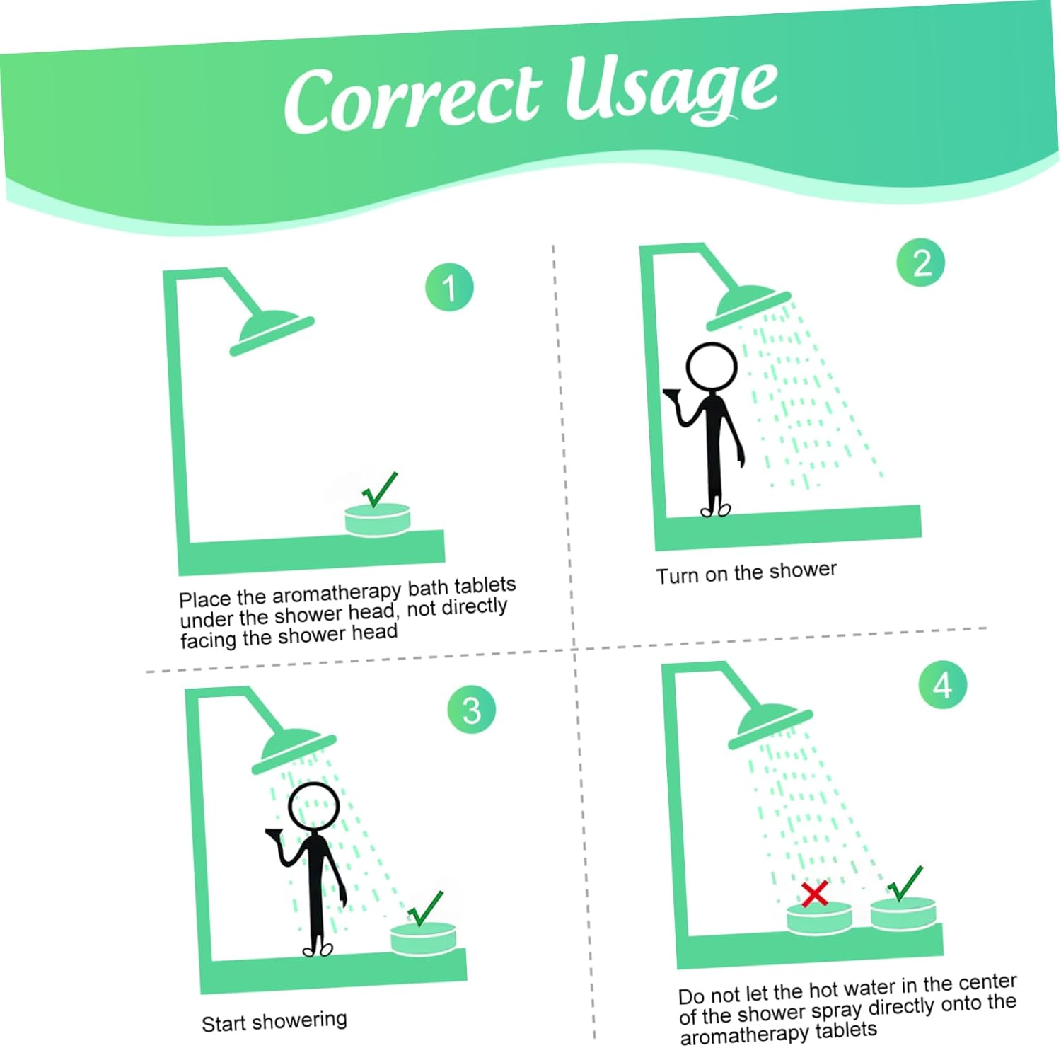 OHPHCALL Aromatherapy Shower Tablets Set of 8 30G Essential Oil Bath Tablets for Mood Relief Natural Scented Shower Steamers for Women Relaxation Spa and Home Use image number 4