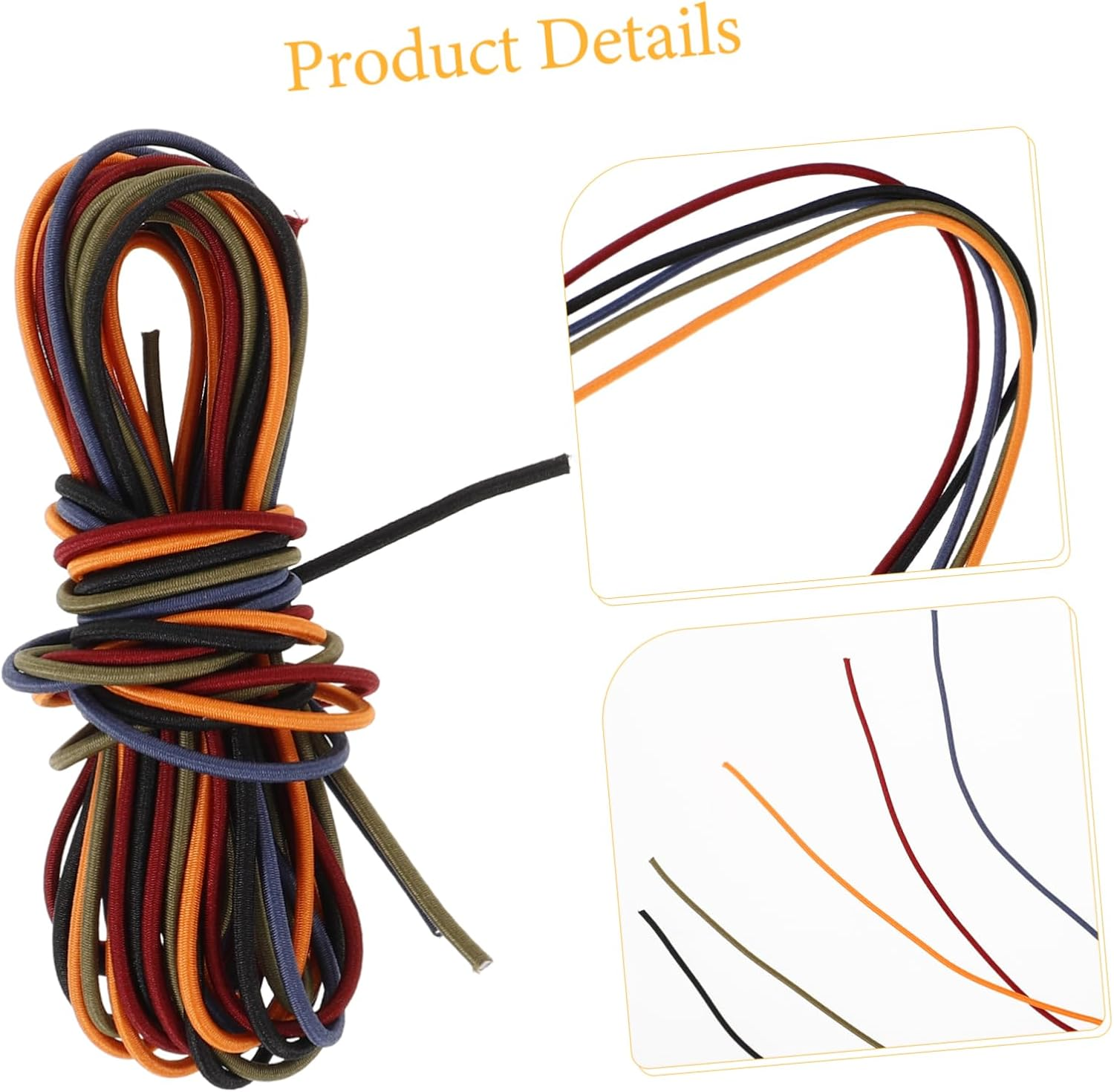 NUOBESTY 5Pcs Journal Elastic Band for Travel Notebook Elastic Strap for Scrapbook Journal Elastic Band Accessory image number 4