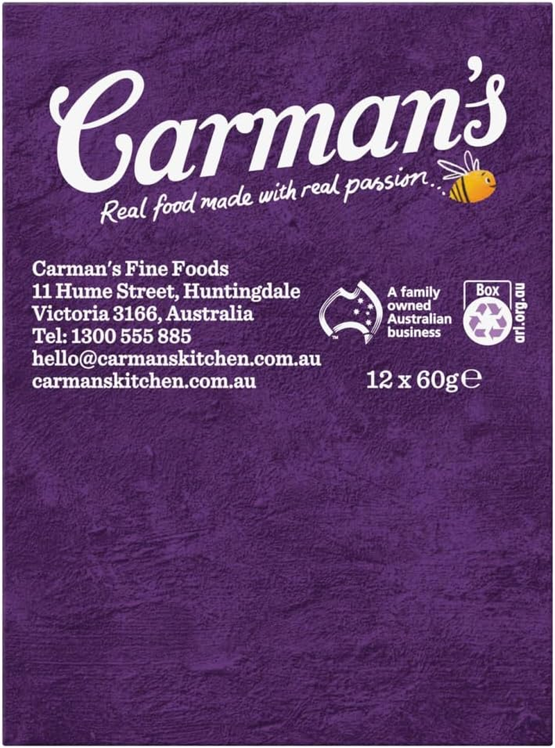 Carman'S Belgian Choc Protein Cookie - 12 X 60G (Pack of 12)