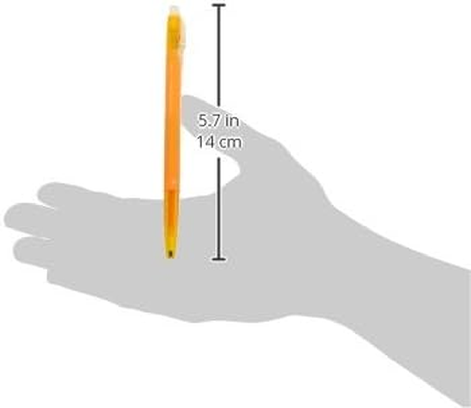 Pilot Frixion Slim Retractable Erasable Gel Pen, Apricot Orange, 0.38 Mm - 1 Count (Pack Of 1), Red image number 7