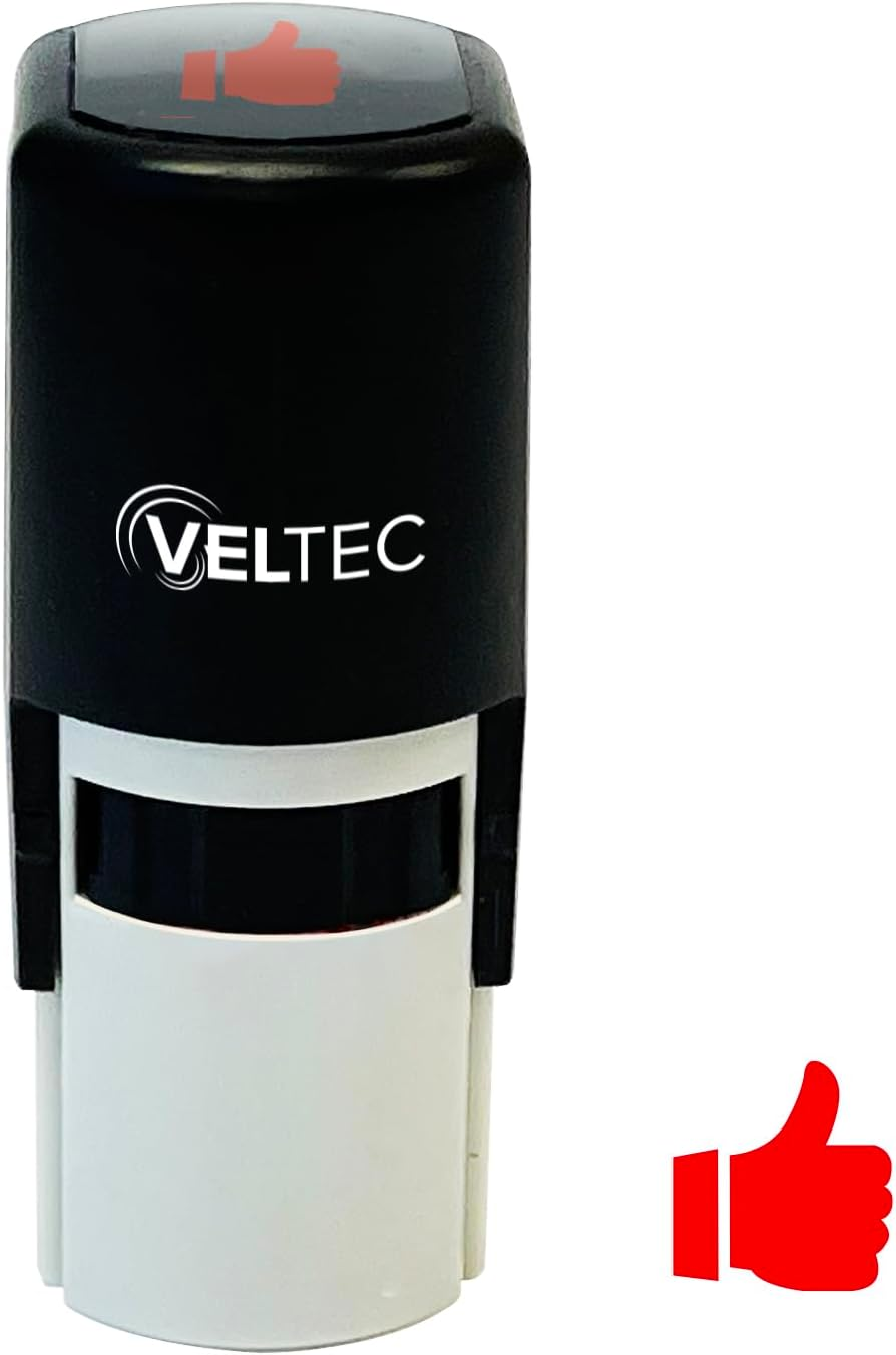 Self-Inking Stamp, round Teacher Stamp for Classroom (Happy Sun)