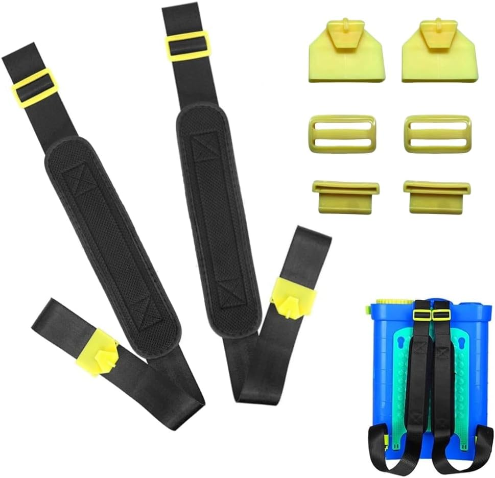 1 Pair Backpack Sprayer Straps Replacement,Most Backpack Sprayer Fits Solo Fimco Greenwood,Thickened Sponge Adjustable Backpack Sprayer Shoulder Strap with Flat Hook Accessories (Flat Hook) image number 3