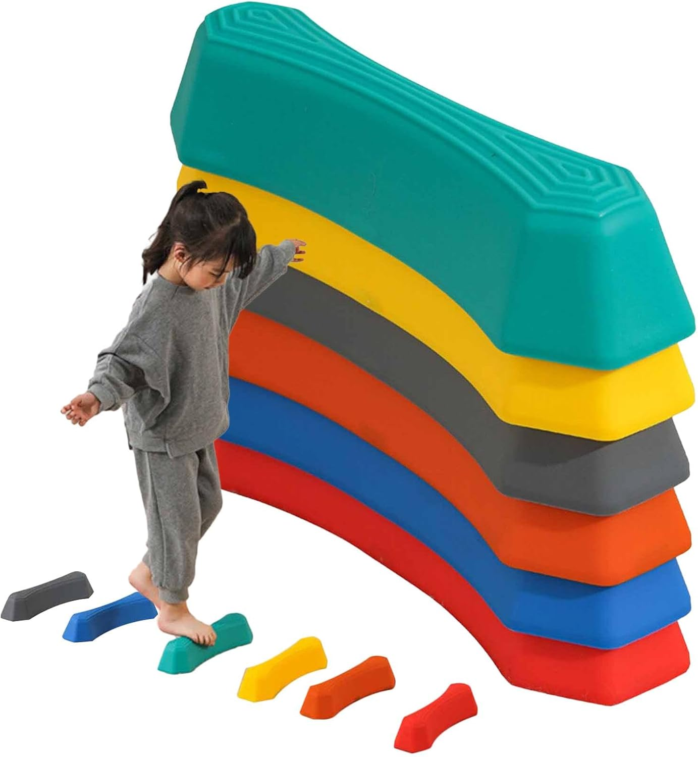 Stepping Stones Kids Sensory, Sensory Stepping Stones, Kids Stepping Stones, Non-Slip Texture Sensory Stepping Stones, Step Stones, Obstacle Course,Step Stones for Sensory Playgroundfor Indoor Outdoor image number 2
