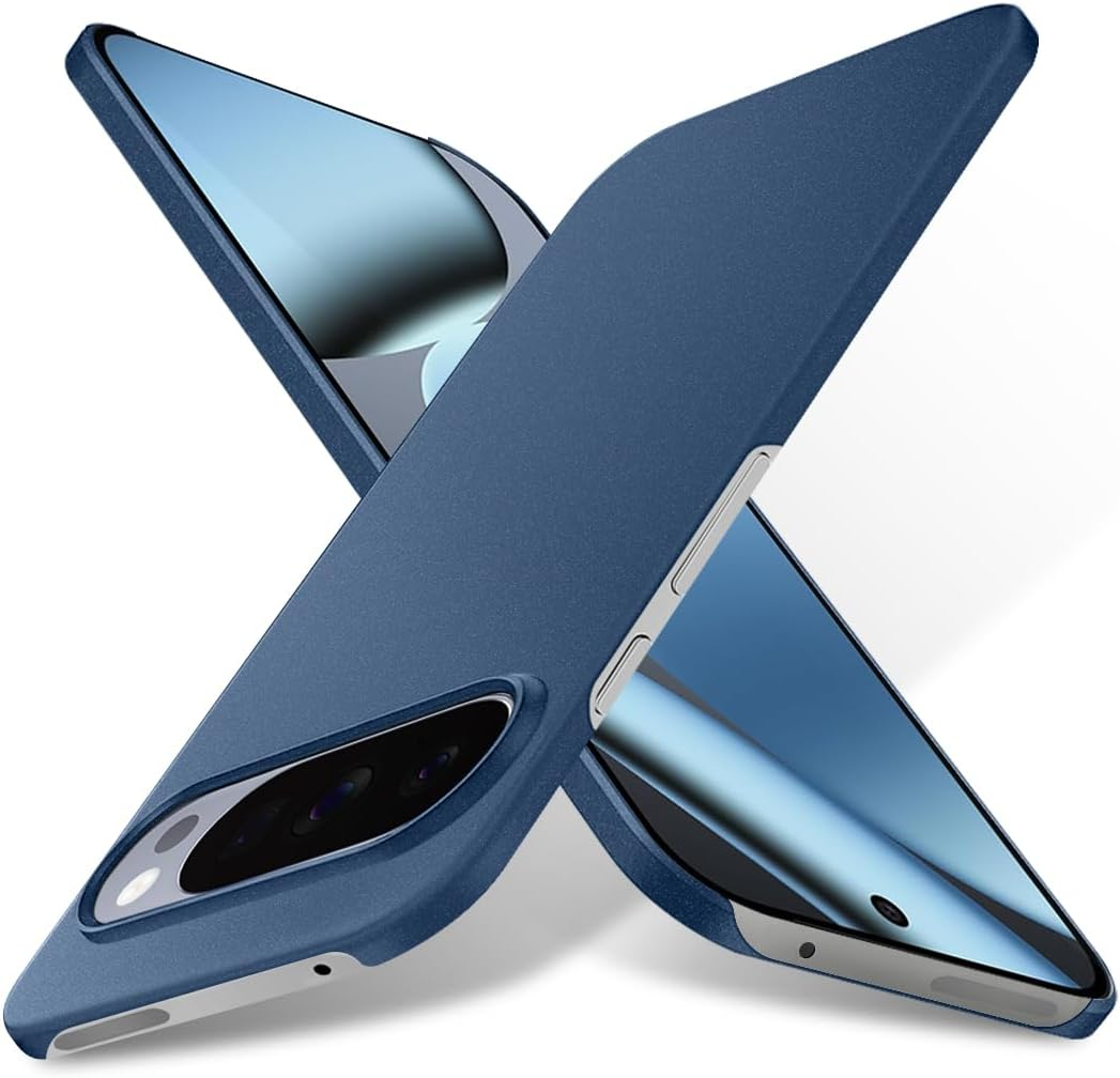 Bastmei for Google Pixel 10 Pro/Pixel 10 Case, Minimalist Phone Cases Extremely Light Ultra-Light Super Slim Thin Camera Protection Hard PC Cover for Pixel 10/10 Pro Matt Case (Gravel Blue)