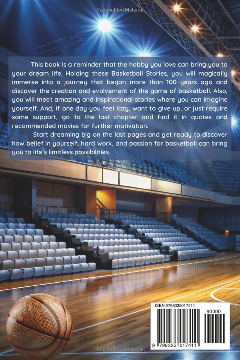 Basketball Stories for Kids: 20 Illustrated Legendary Tales with Inspiring Quotes from the Greatest Players - Amazing and Inspirational Sports History for Young People to Believe in Their Dreams image number 1