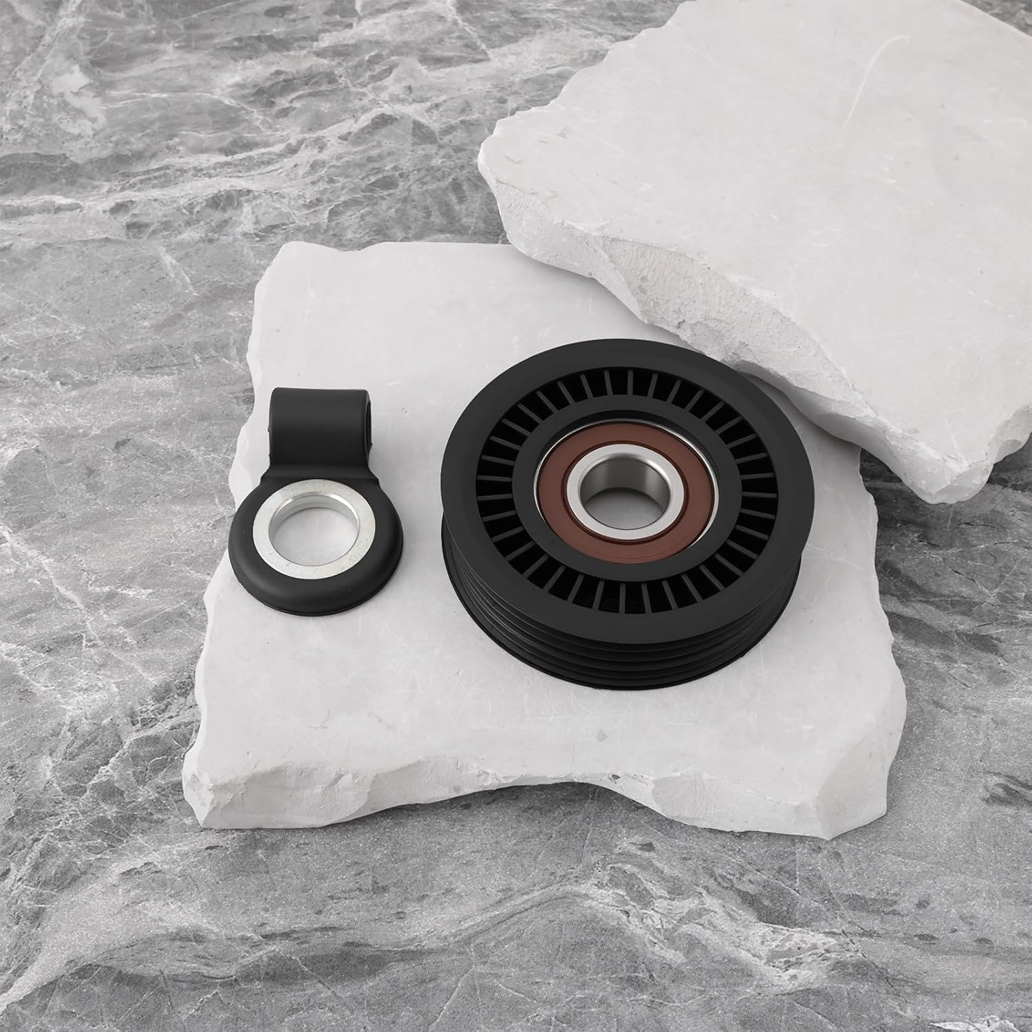 1Pc Air Conditioner Belt Tensioner Pulley with Adjuster 73134AC001 73131FC000 Compatible with Subaru Impreza 1996-2007 image number 2