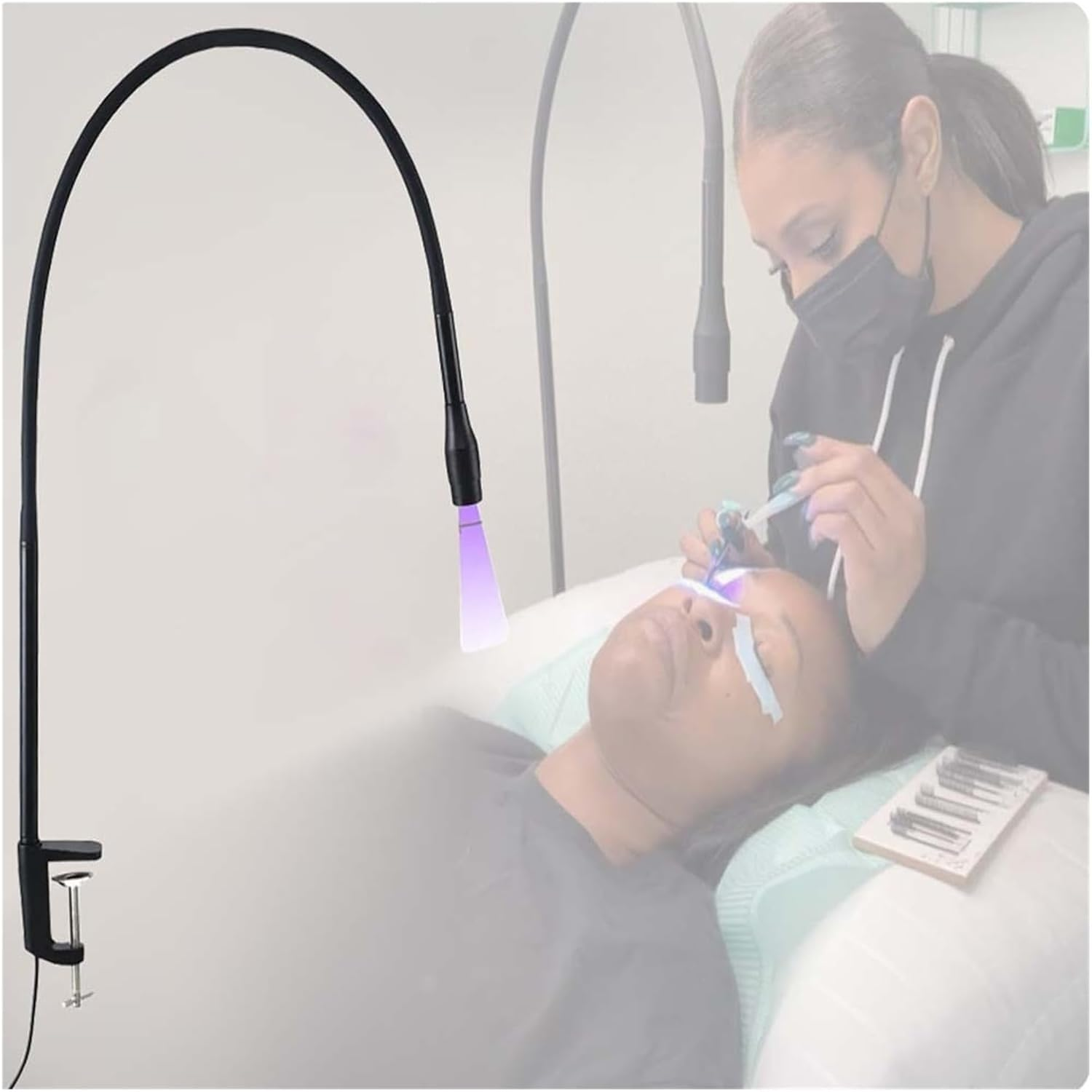 5V USB UV Ultraviolet Light LED Beauty Eyelash Manicure False Eyelashes Grafting Adjustment Colloidal Curing Lamp image number 4