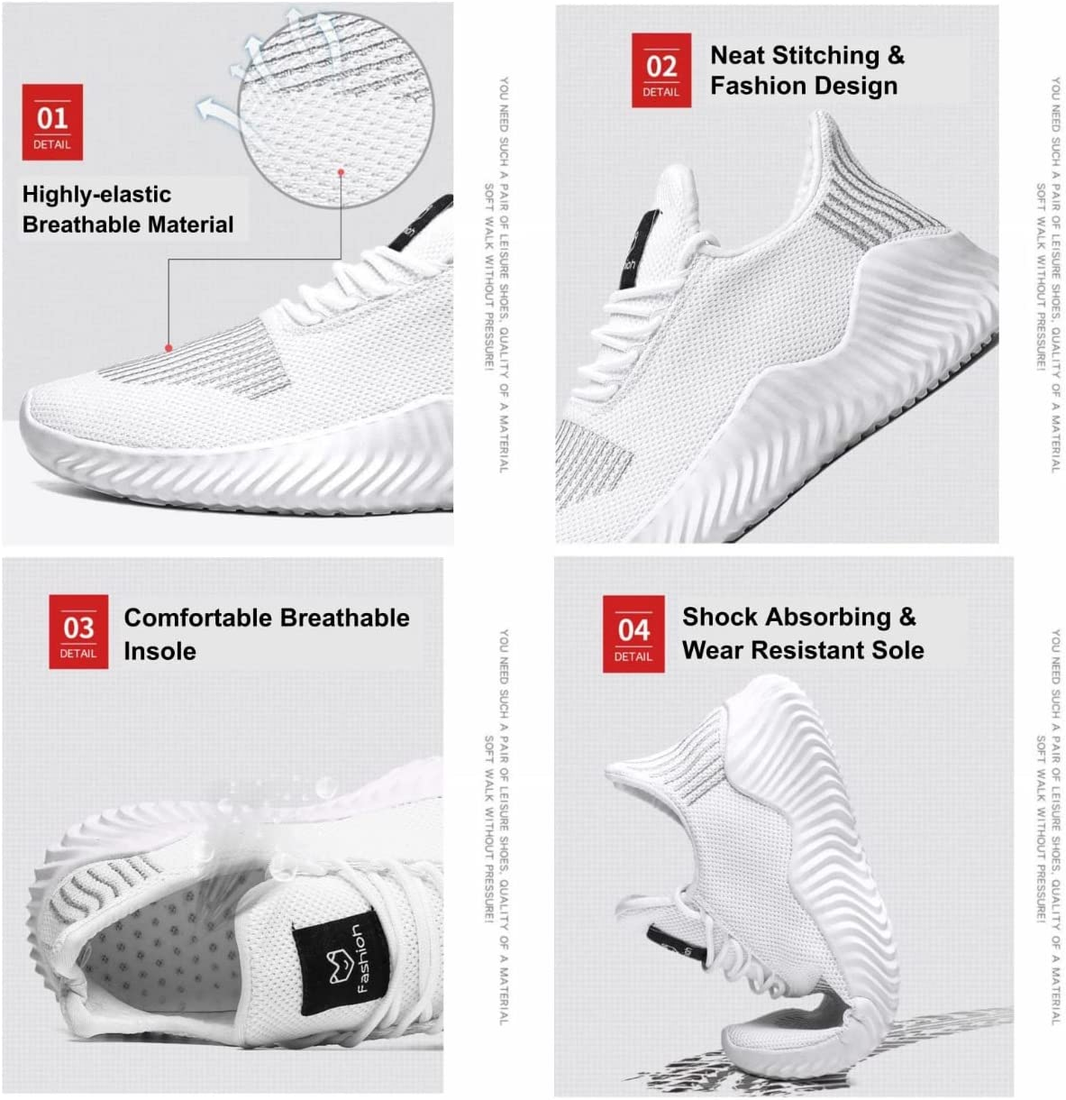 Men'S Sneakers Outdoor Sports Running Casual Shoes Breathable Lightweight Traning Jogging Non-Slip Gym Sneakers