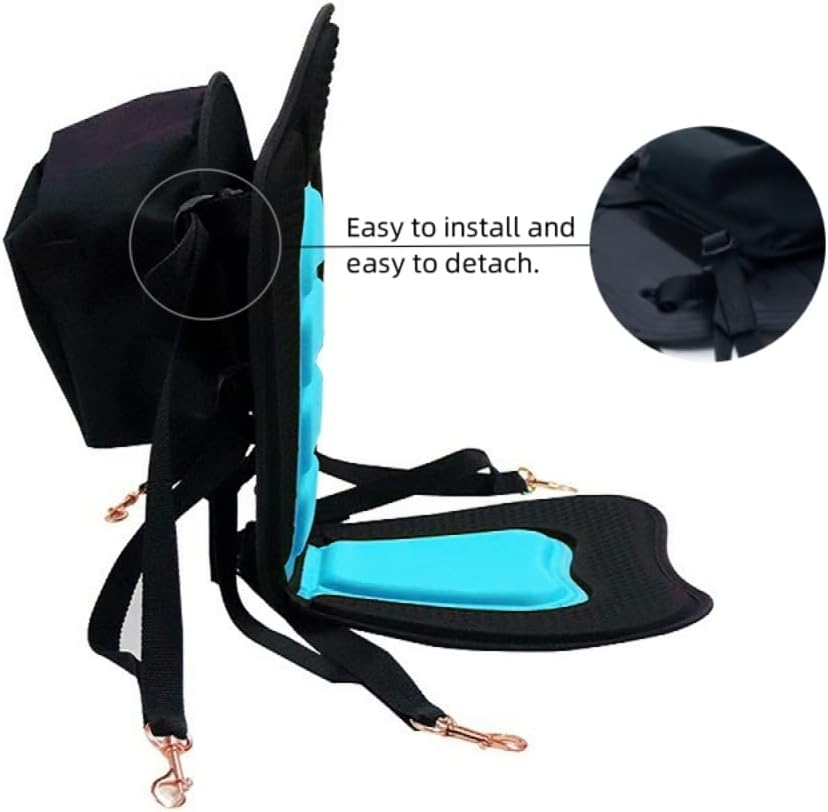 Kayak Seat Bag,Detachable Storage Bag,Water Resistant Seat Back Pocket,Storage Organizer,Kayak Accessories Pouch for Paddle Board, Kayak Seat, Canoeing,Fishing Boat Seat image number 4