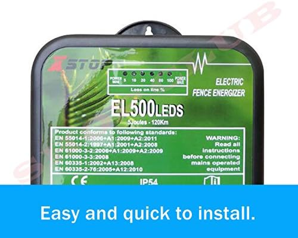 New 120Km Electric Fence Energizer Enegiser Charger 5J 240V Poly Wire Tape Posts image number 4