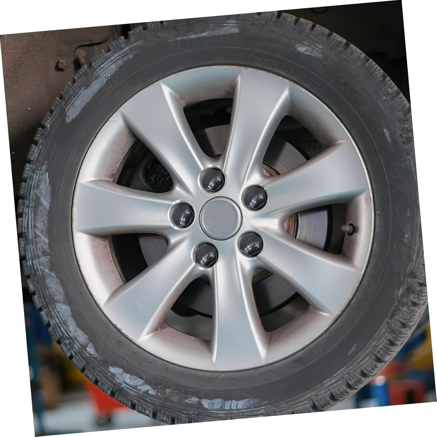 HONMEET 20Pcs Black Hex Lug Nut Caps with Hub Removal Tool Bag, Car Wheel Lug Nut Protectors Compatible for Automotive Tire Maintenance and Truck Accessories image number 3