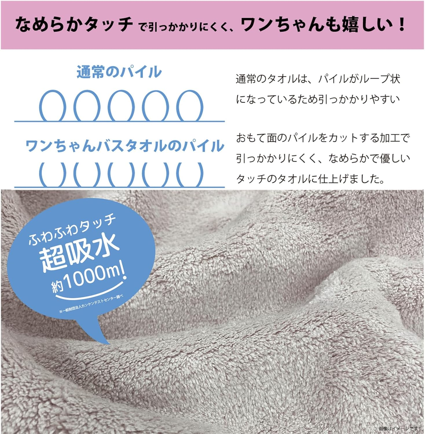 Prairie Dog, Pet Bath Towel, Doggy Thought to Be Trimmer, Water Absorbent, Quick Drying, Navy, Small DGS-006 image number 3