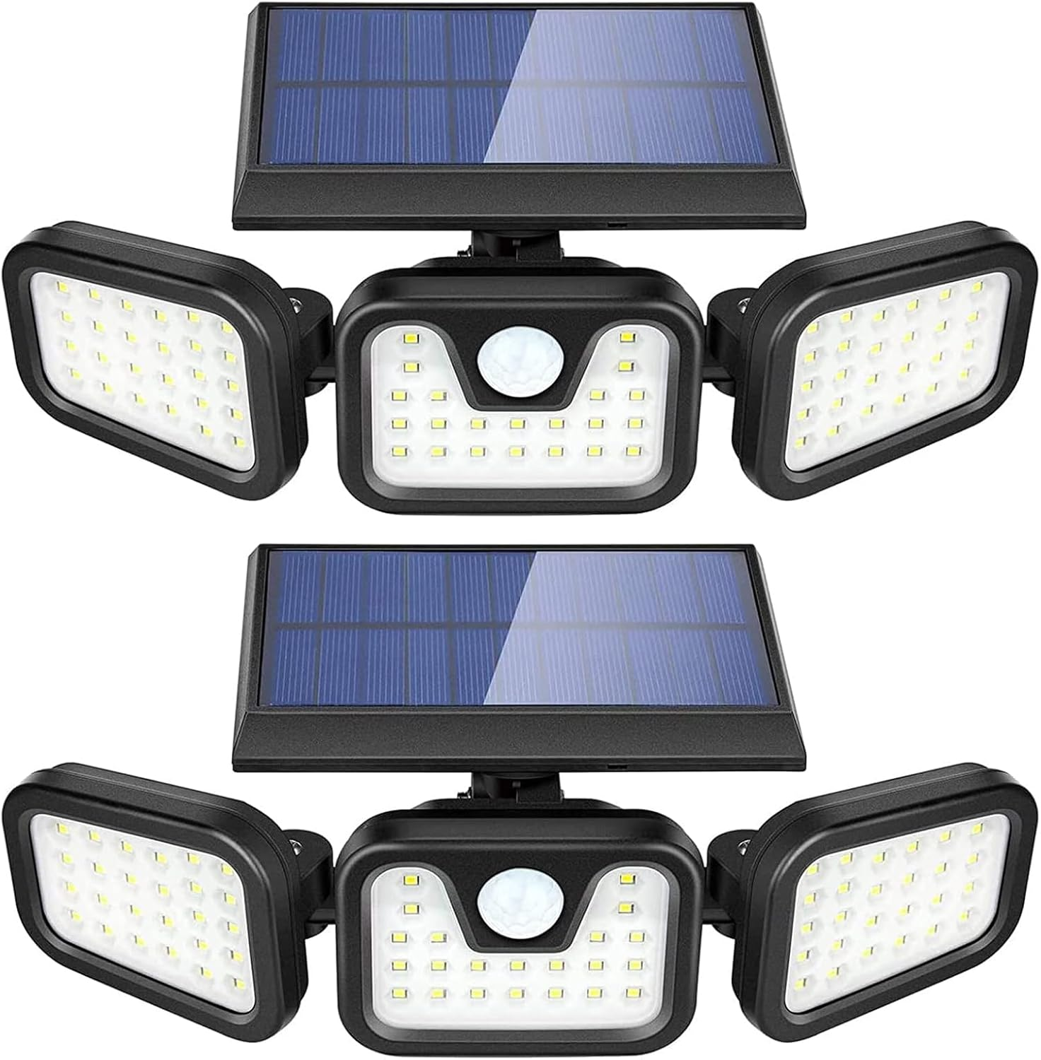 Harloon Solar Outdoor Lights 2 Pack, 1200LM Super Bright Motion Sensor Outdoor Light, IP65 Waterproof Wide Angle 6500K Solar Powered Security Flood Lights for outside Garage Yard Patio image number 4