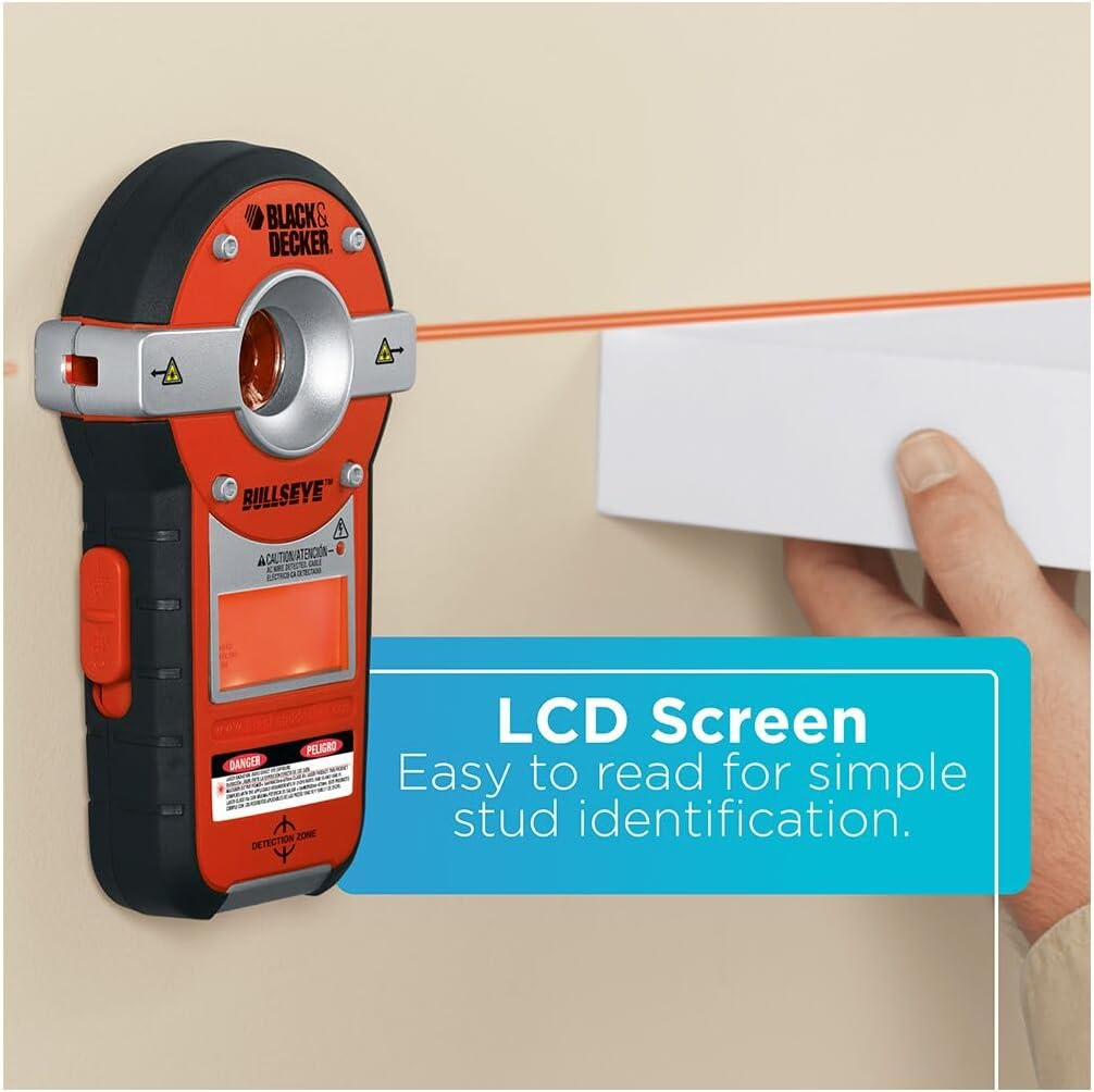 Black & Decker BDL190S Bullseye Auto-Leveling Interior Line Laser with Stud Sensor image number 4