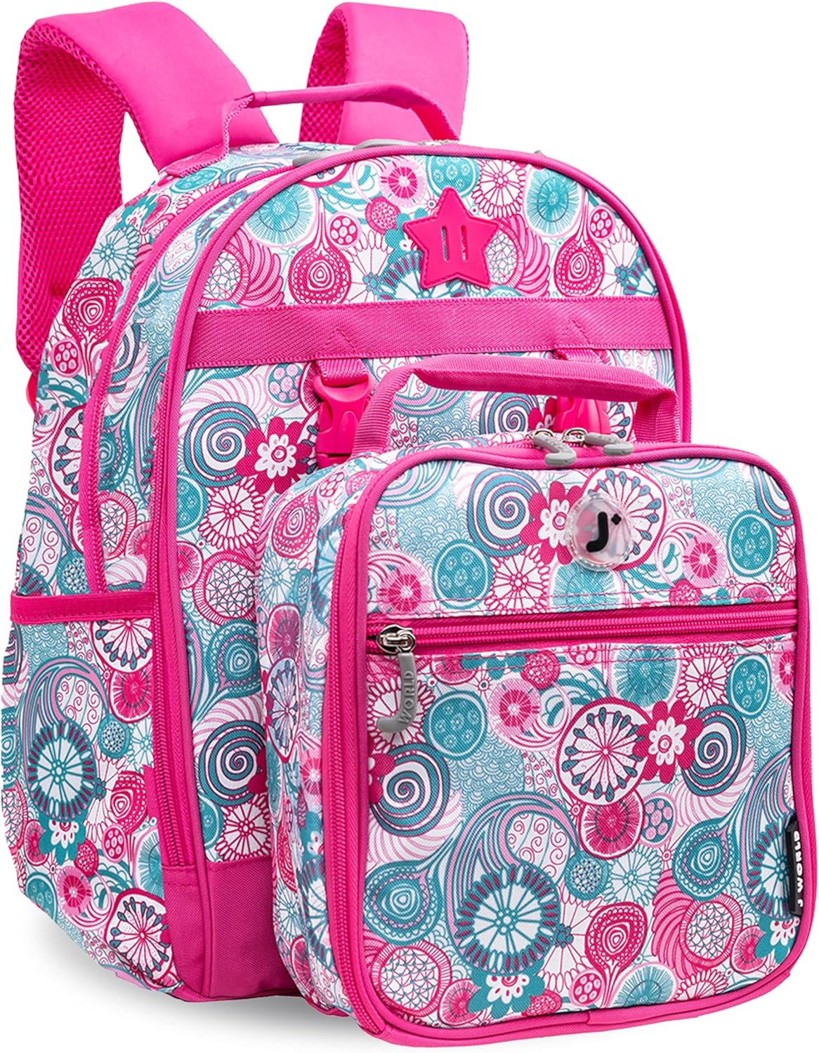 J World Duet Kids Backpack & Lunch Box Set for Boys & Girls Pre-K to Elementary School image number 4