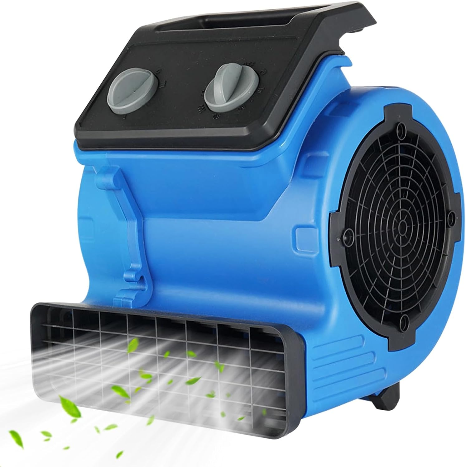 Centrifugal Air Mover, 3-Speed Carpet Dryer 300W Air Mover Blower Fan, Portable Floor Dryer for Home Ventilation, Drying Walls, Carpets and Floors, Blue