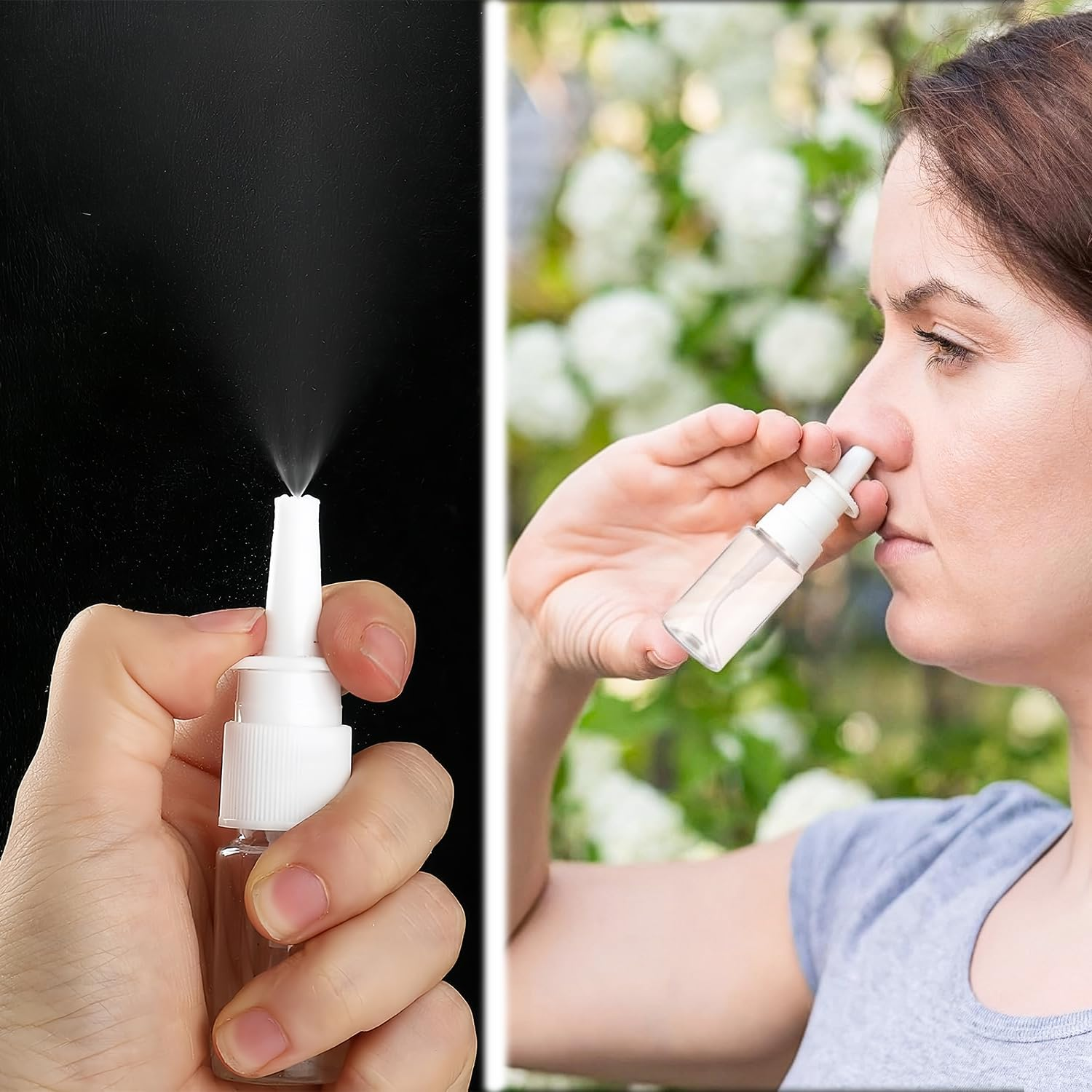 Ezranova 3 Pcs 10Ml Empty Nasal Spray Bottles, Fine Mist Sprayer for Saline Solution, Essential Oils, Rhinitis Care & Travel, Refillable Leak-Proof Container image number 6