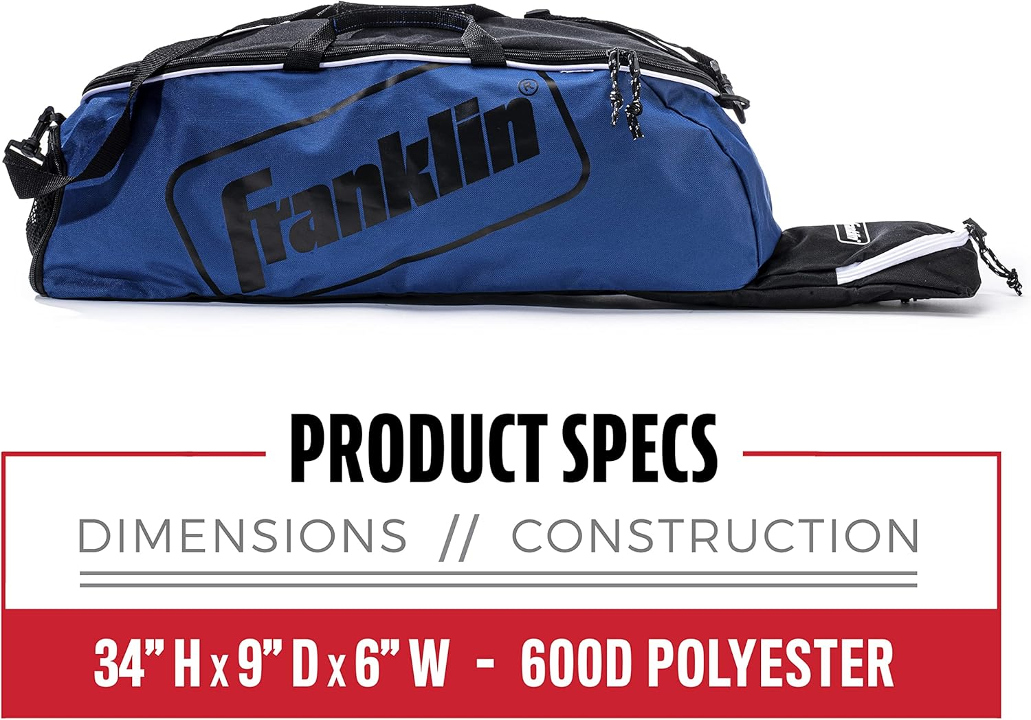 Franklin Sports Junior Equipment Bag - Red image number 5