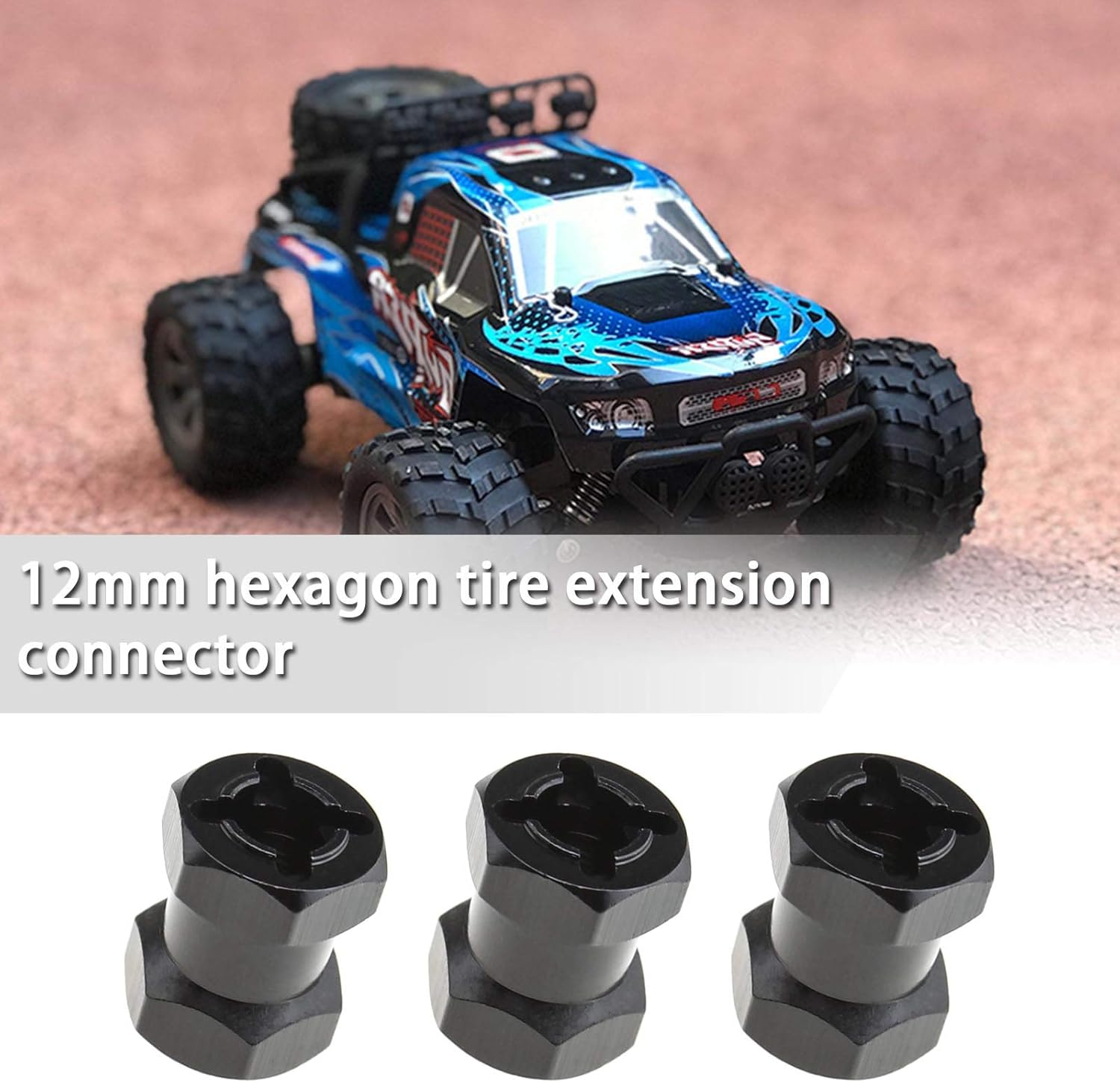4Pcs 12Mm RC Wheel Hub Hex Extenders 15Mm Extension Hex Drive Adapter Combiner Coupler Fit for 1/10 Remote Control Crawler Car image number 5