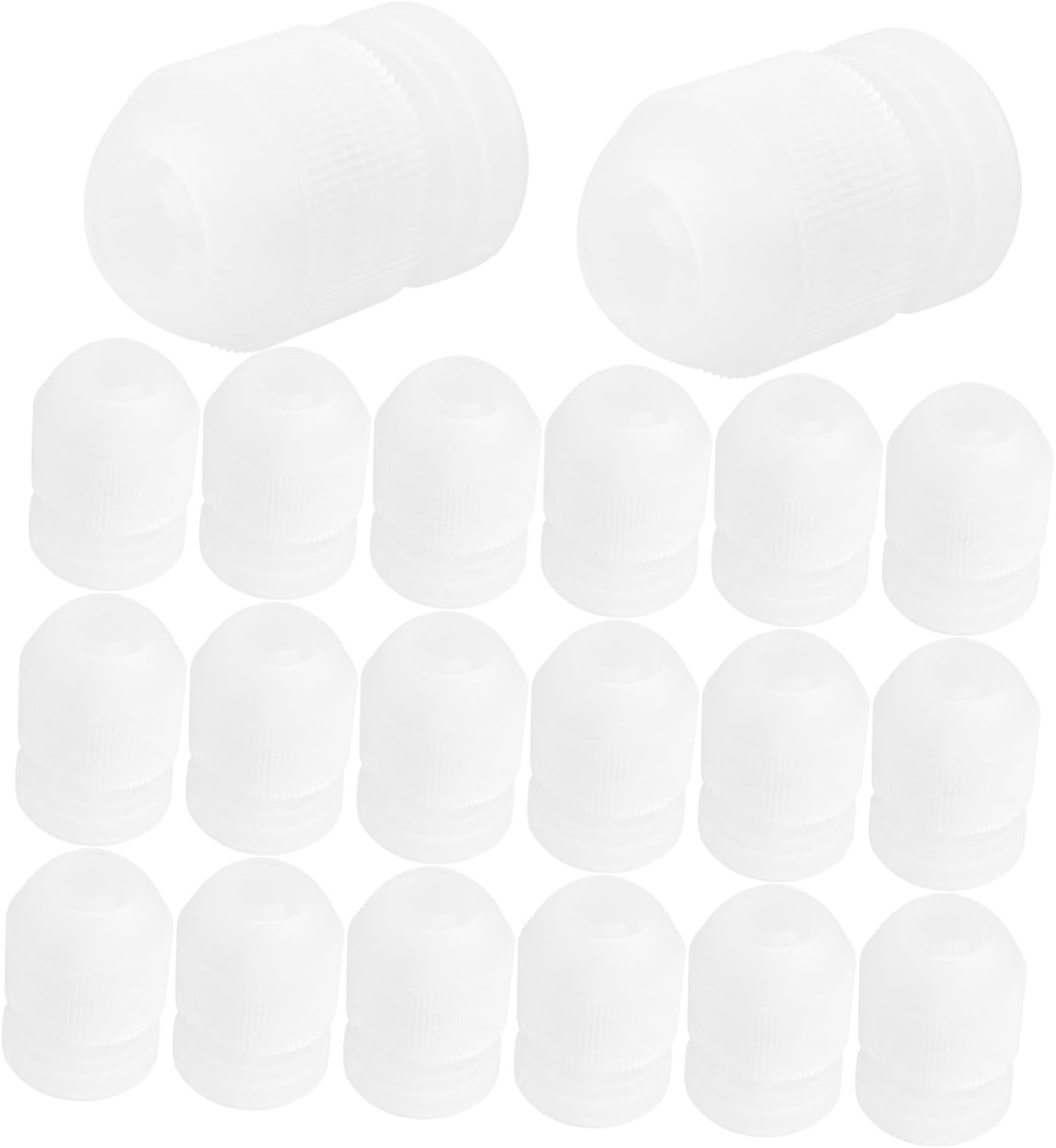 Mikinona 20Pcs Cake Decorating Supplies Piping Couplers Reusable Piping Bag Tip Coupler for Baking Cake Decoration image number 1