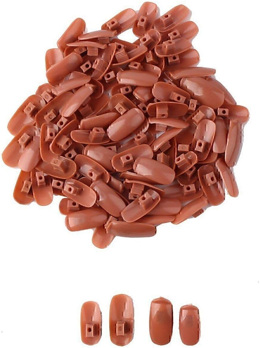Practice Training Hand Brown Trainer Finger Replace 100 Gel Tips image number 1
