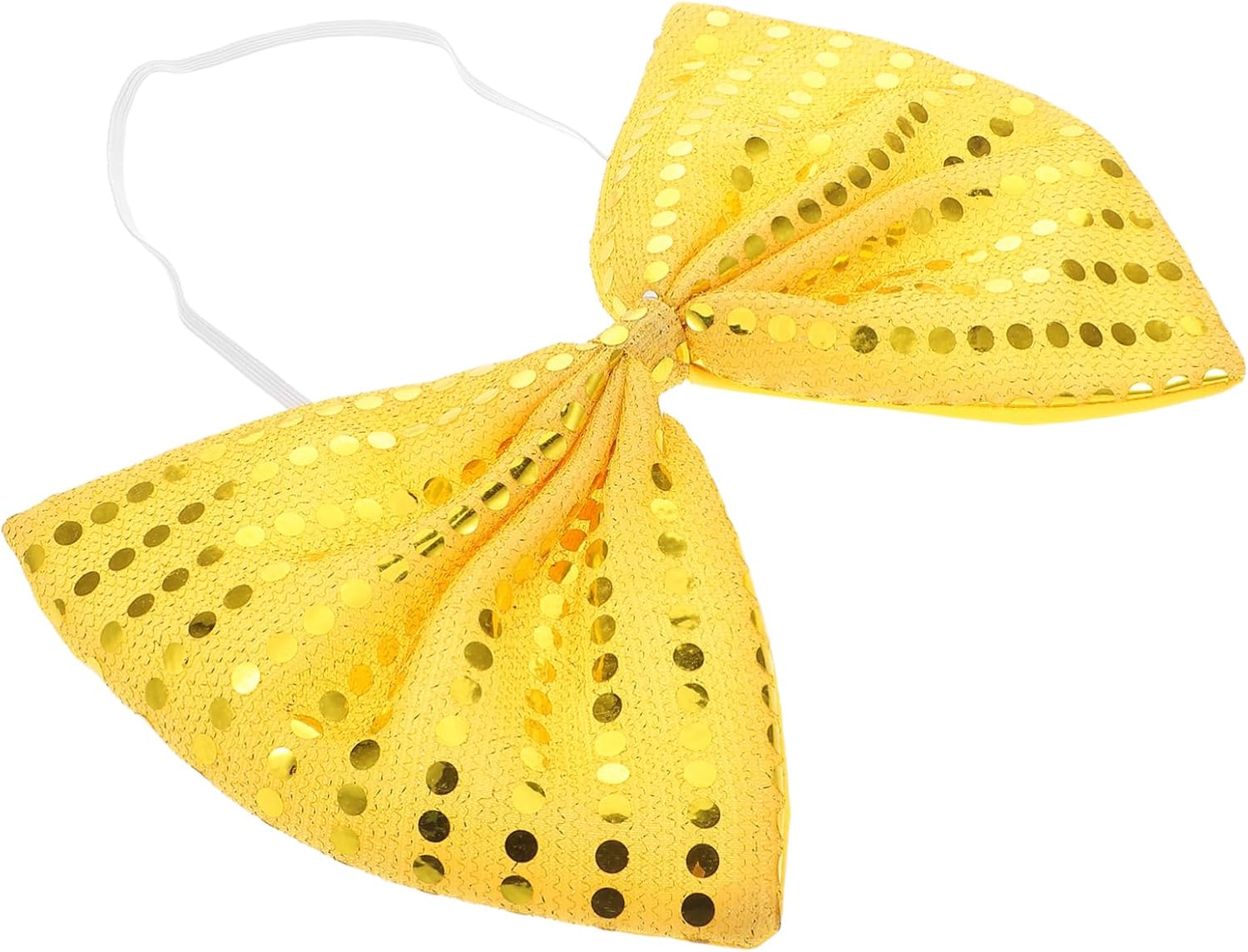 JEWEDECO Sparkly Oversized Sequin Bow Tie for Men Pre Tied Large Glitter Bowknot Accessory for Masquerade Carnival Holiday Parties Theatrical Performances