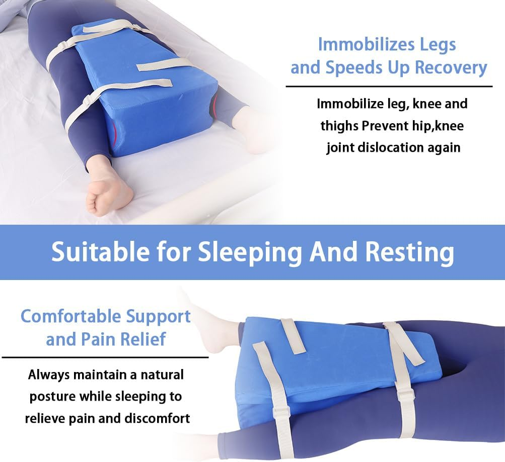Hip Abduction Pillow, Hip Replacement Pillows after Surgery Recovery Supplies, Pillow between the Legs Abductor Cushion for Sleeping Pain Relief, Preventing Dislocation