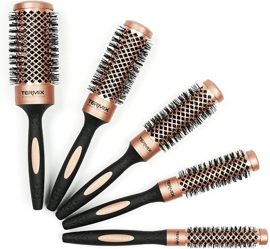 Termix Evolution Professional round Hair Brush Gold Rose Diameter 43 Cm image number 4