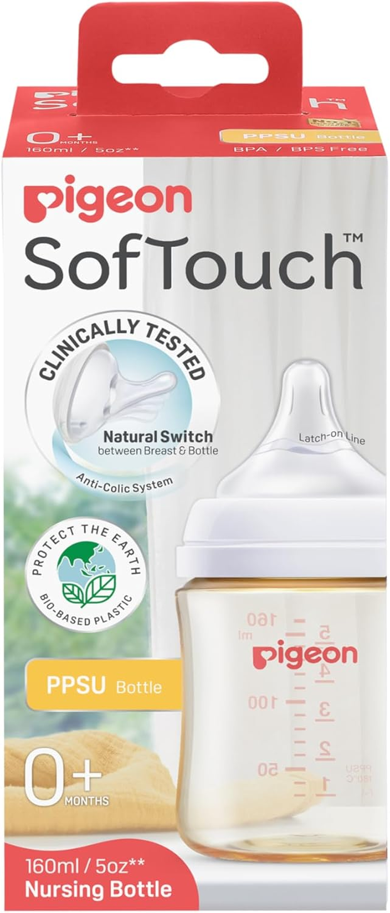 Pigeon Softouch Logo BPP PPSU Nursing Bottle, 160 Ml Capacity image number 2