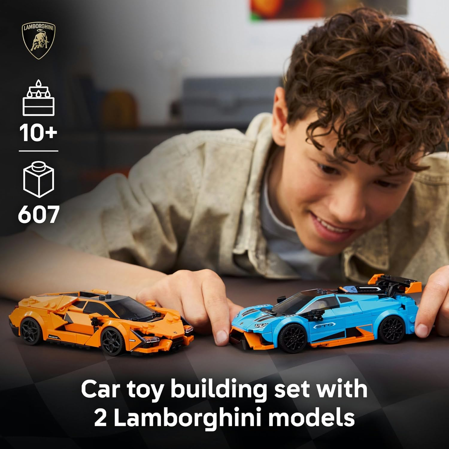 LEGO&reg; Speed Champions Lamborghini Revuelto & Hurac&aacute;n STO 77238 Toy Car Building Set and Model Kit, Vehicle Playset for Kids with 2 Driver Minifigures, Creative Toy for Boys and Girls image number 4