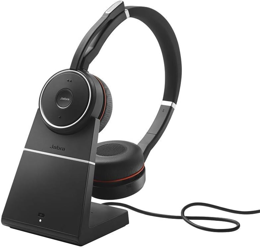 Jabra Evolve 75 UC Wireless Stereo Headset with Stand
