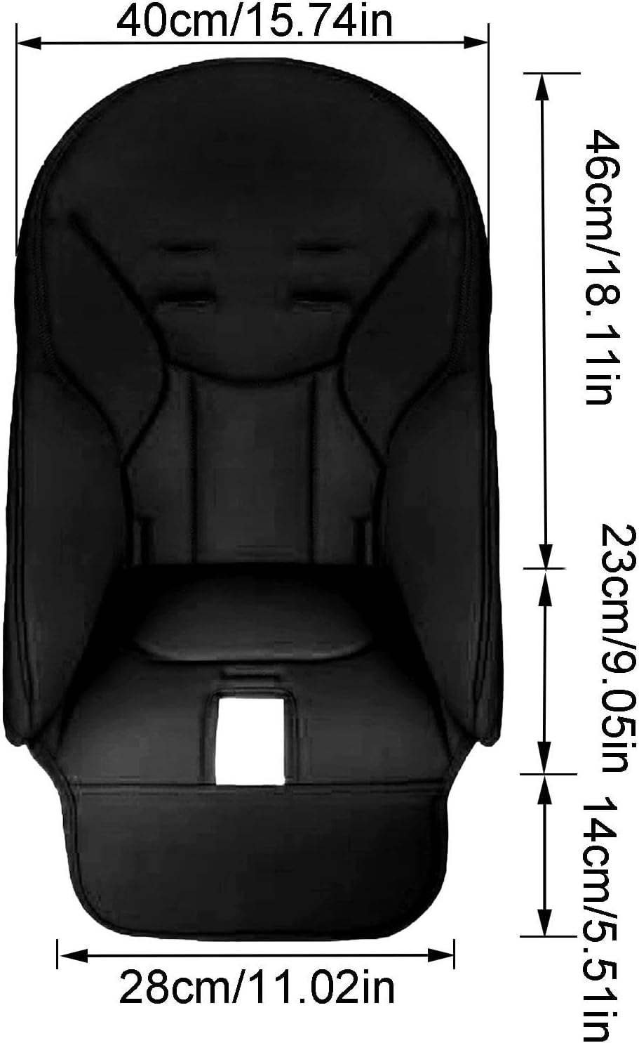 Baby High Chair Cushion, High Chair Cushion Replacement, Baby High Chair Seat Cushion Liner Mat Pad Cover, Breathable High Chair Pad, Baby Chair Cushion for Peg-Perego,Siesta Zero3,Baoneo, Kosmic Jan&eacute; - Beige image number 4