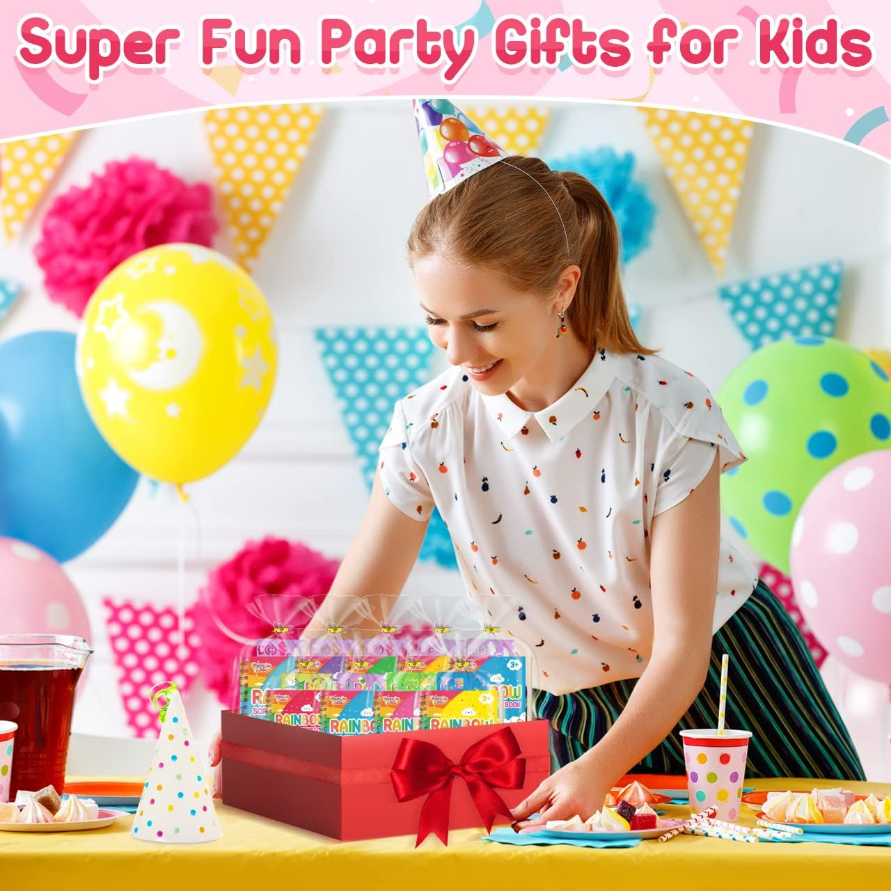 Party Favors for Kids: 24 Pack Rainbow Scratch Art Notebook Students Classroom Gifts Bulk for Girls Boys Goodie Bags Stuffers, Return Gifts for Birthday Party Favors Bulk Kids Crafts image number 6