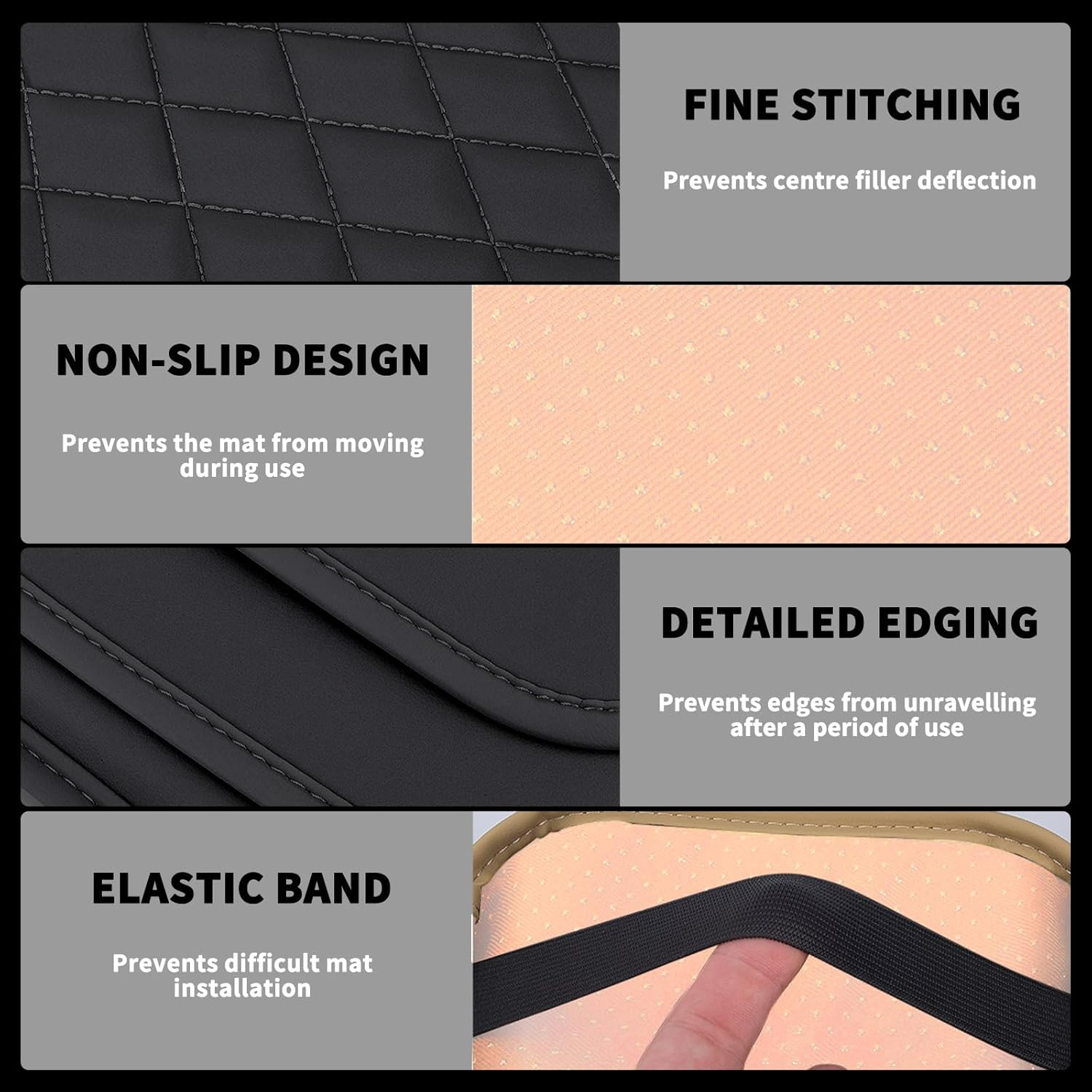 Car Center Console Cover with 2 Storage Bags, Leather Arm Rest Cover for Car Accessories Interior, Auto Universal Middle Console Cover Cushion Protector for Most Vehicle (Black)