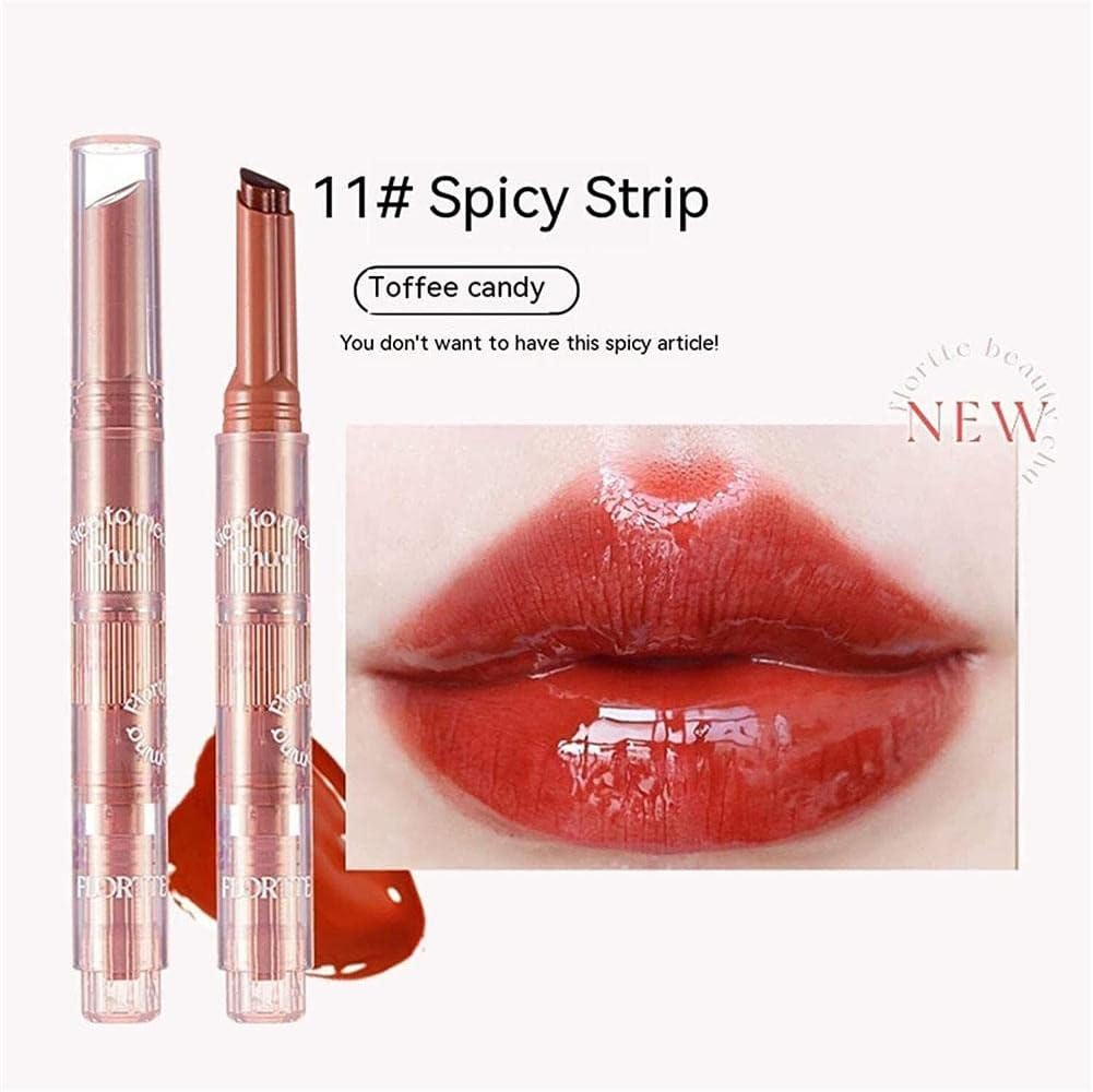 Flortte Jelly Lipsticks First Kiss Love Nice to Meet Chu Heart Shape. Moisturizing Lip Glaze for a Luscious Pout image number 2
