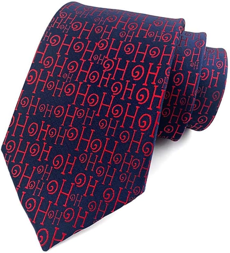 Unique Jacquard Christmas Ties for Men New Year Xmas Party Snowman Necktie Ac8586