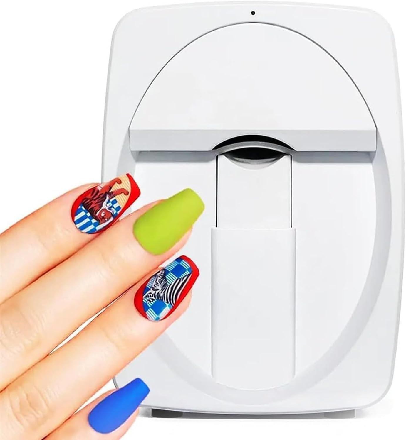 Multifunction Portable Color Nail Art Printers Machine,Transfer Picture -Wifi Wireless Easy All-Intelligent 3D Nail Printers over 800 Pictu,Pink