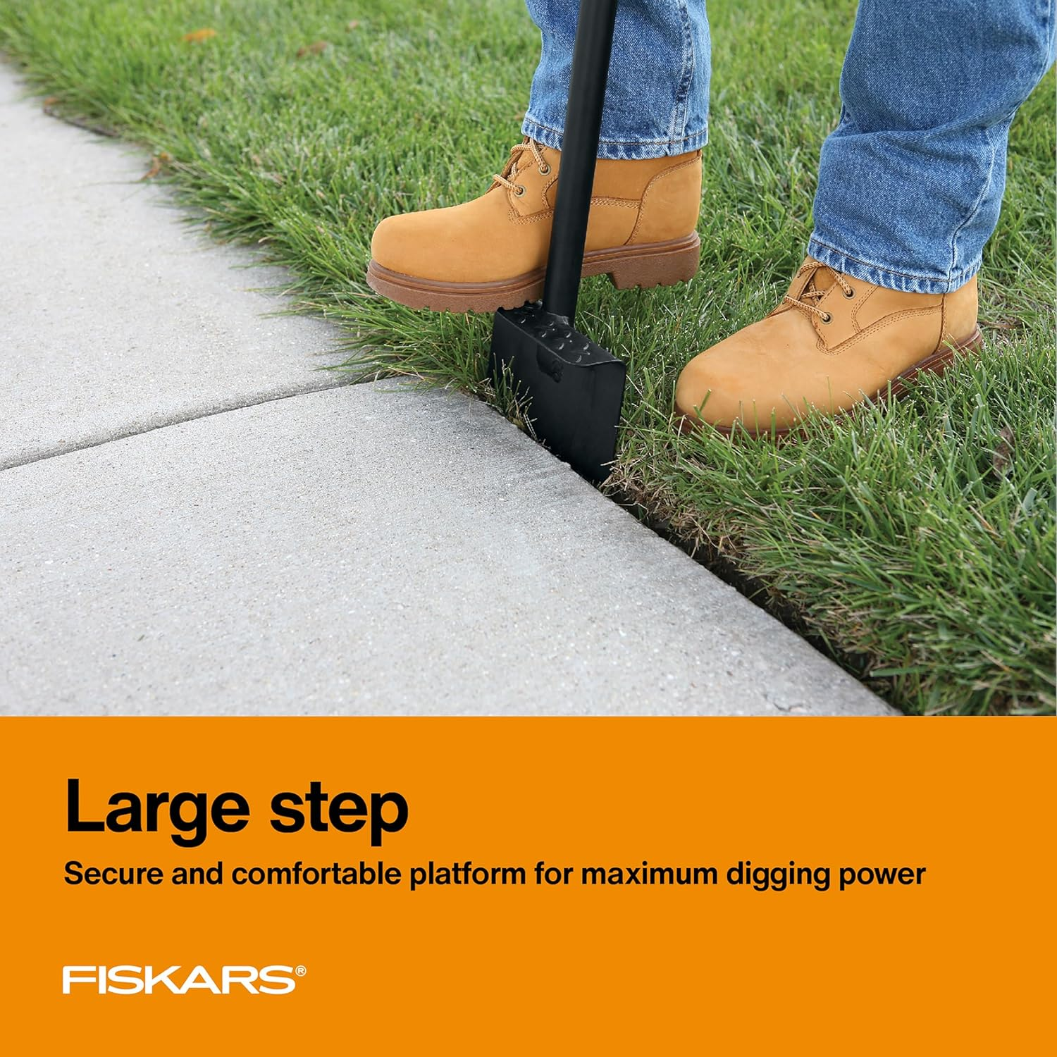 Fiskars 38.5 Inch Long-Handle Steel Edger image number 4