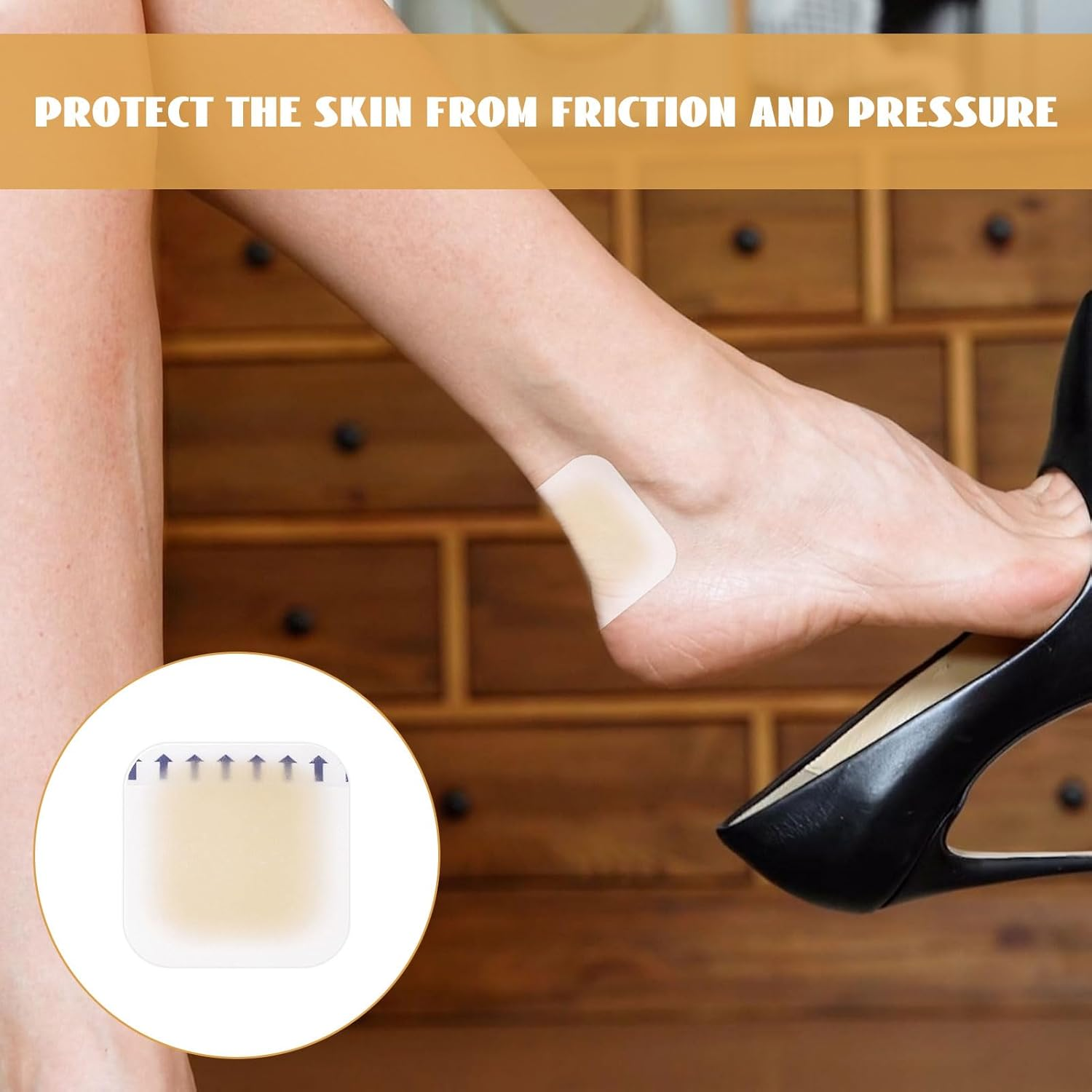 Blister Band Aid, 25 PCS Bandaids, Waterproof Bandaid, Invisible Gel Blister Cushions for Foot, Toe, and Heel Wear Prevention and Recovery, Ultra-Lightweight and Ultra-Thin Pads Bandages (5 Styles) image number 5