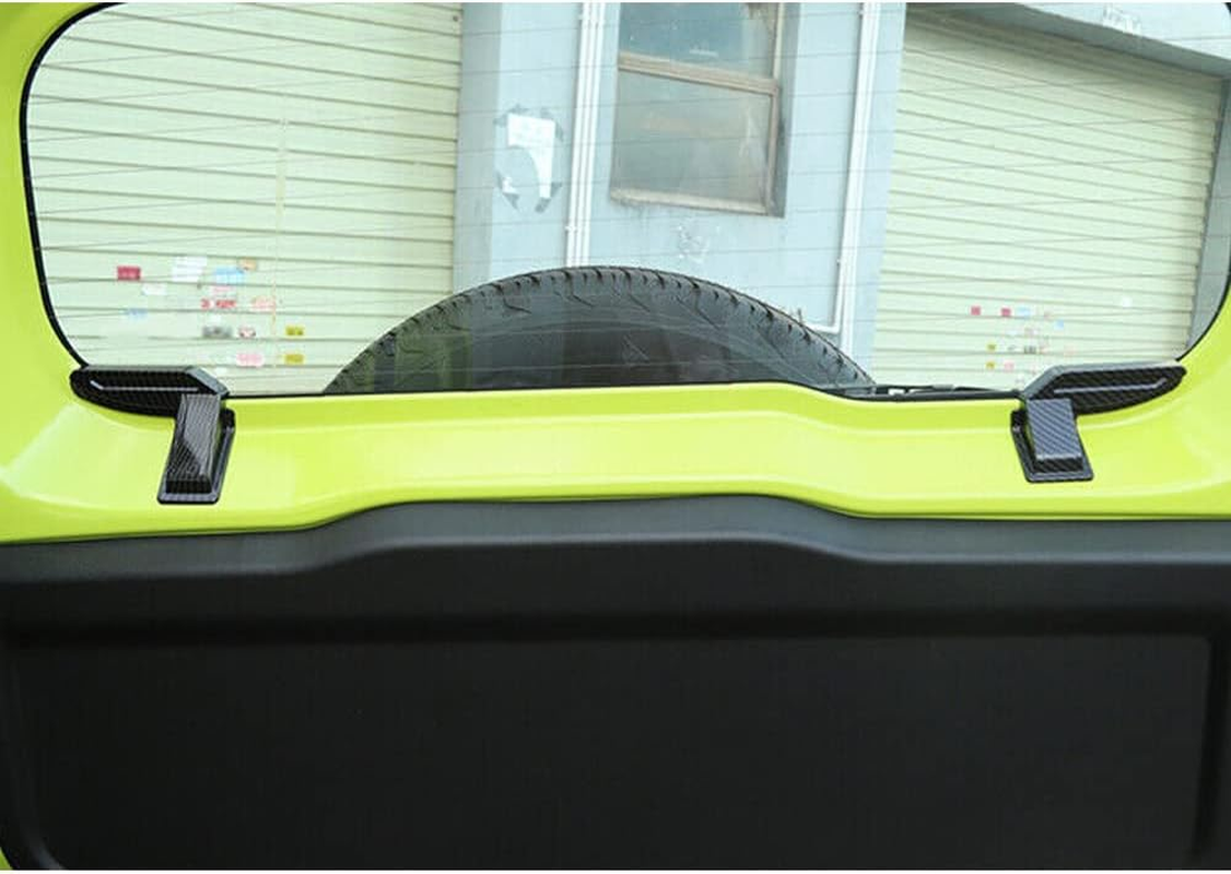 2Pcs Carbon Fiber Style Rear Windshield Heating Wire Protection Cover Fit for Suzuki Jimny 2019-2023 JB64 JB74 image number 5