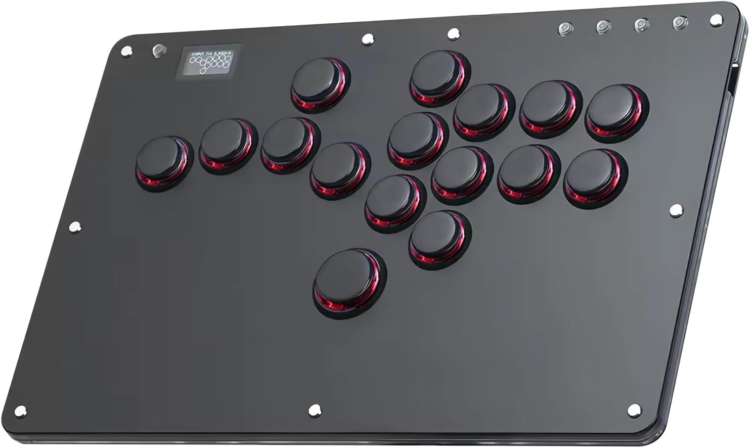 Jzw-Shop Arcade Stick T13, All-Button Arcade Controller for Switch/Pc/Ps4/Ps3 /Steam Deck, Slim Arcade Fight Stick Game Keyboard with Turbo & Custom RGB, Supports Hot-Swap & SOCD