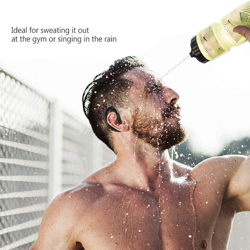 AIMALL Bone Conduction Earphone Painless Wearing Headset Wireless Bluetooth Headphones Headset Sport Waterproof Lightweight Earpiece for Business/Office/Sports, Sport Headset V5.0 image number 3