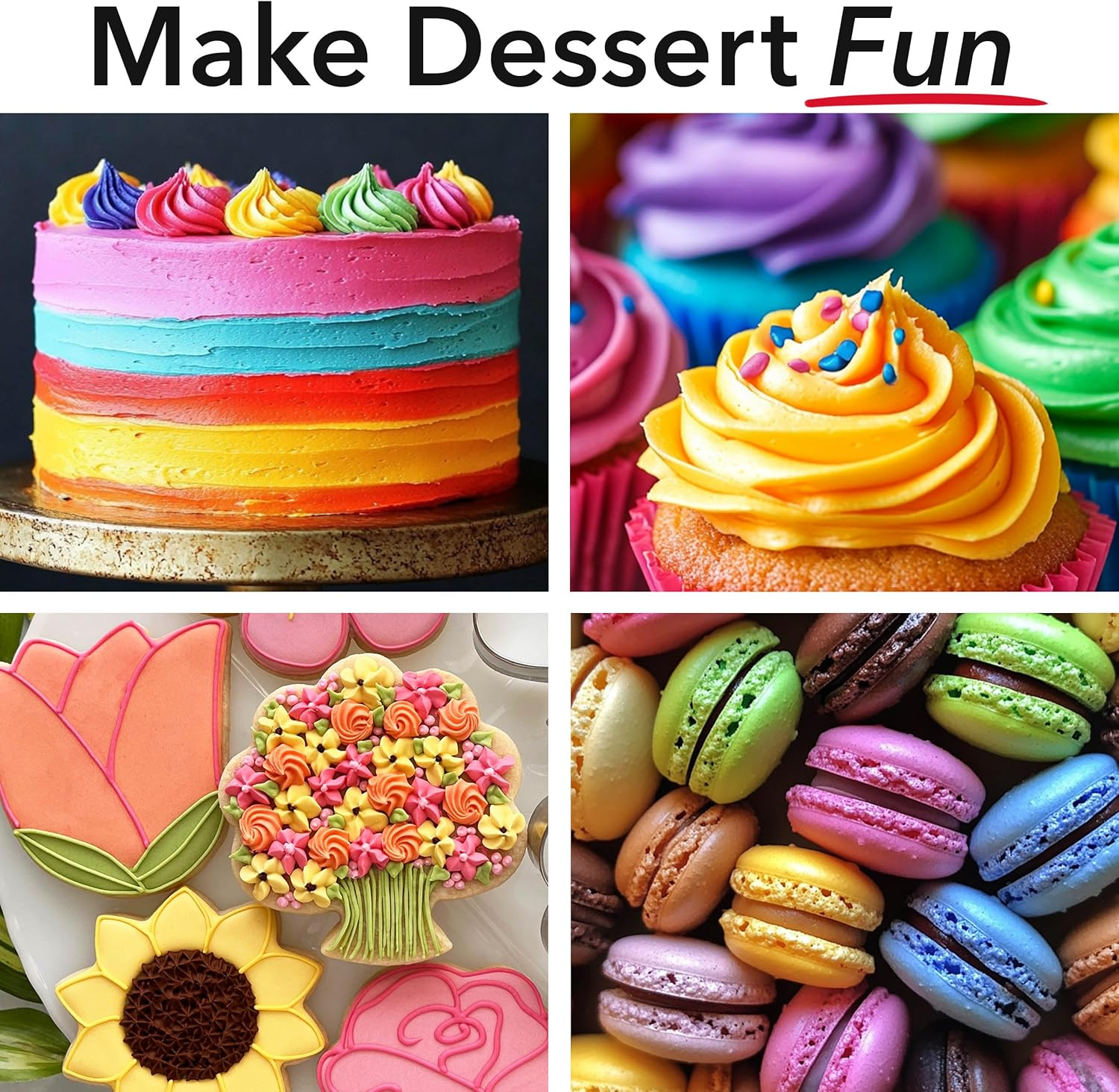 Ann Clark Lemon Yellow Food Coloring Gel Extra Large 13.5 Oz Professional Grade Made in USA image number 6