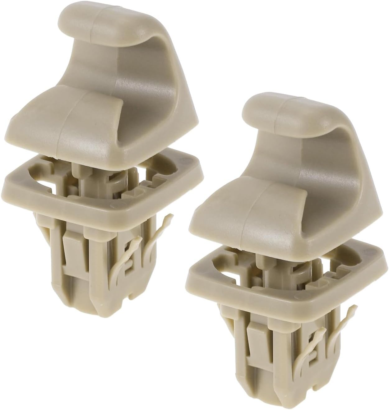 AGDGV 2PCS Car Plastic Sun Visor Hook Clip Bracket Retainer 74348-33040 for Toyota 4Runner Corolla Matrix RAV4 Land Cruiser Venza Yaris (Gray)